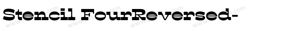 Stencil FourReversed字体转换